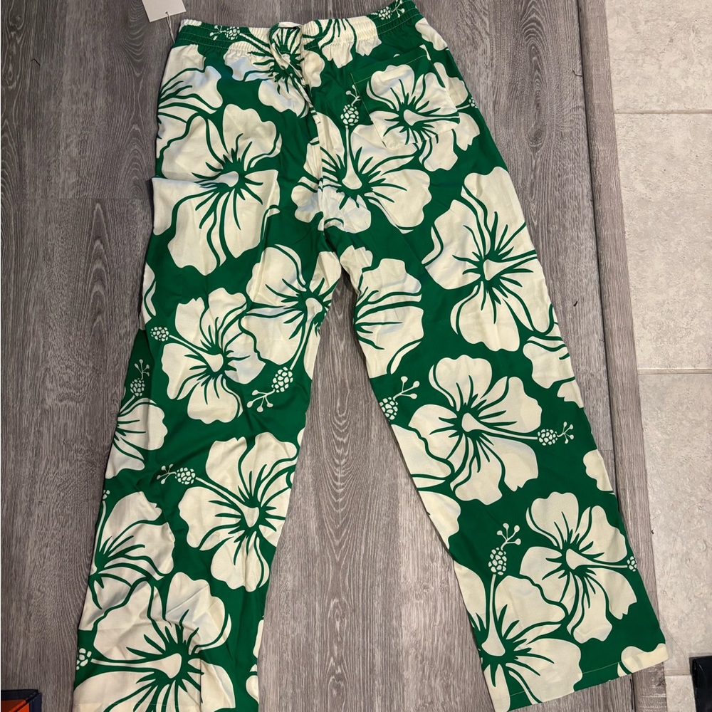 Duvin floral paradise beach pants